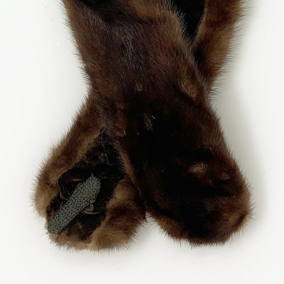 VINTAGE Designed by Lora | Mink Fur Hat + Stole (c. 1950) | EXCELLENT!!! - Picture 8 of 9